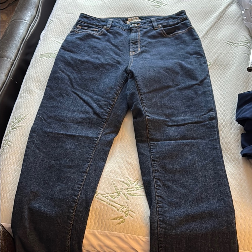 L.L. Bean Women's Straight Leg Jeans - Dark Blue